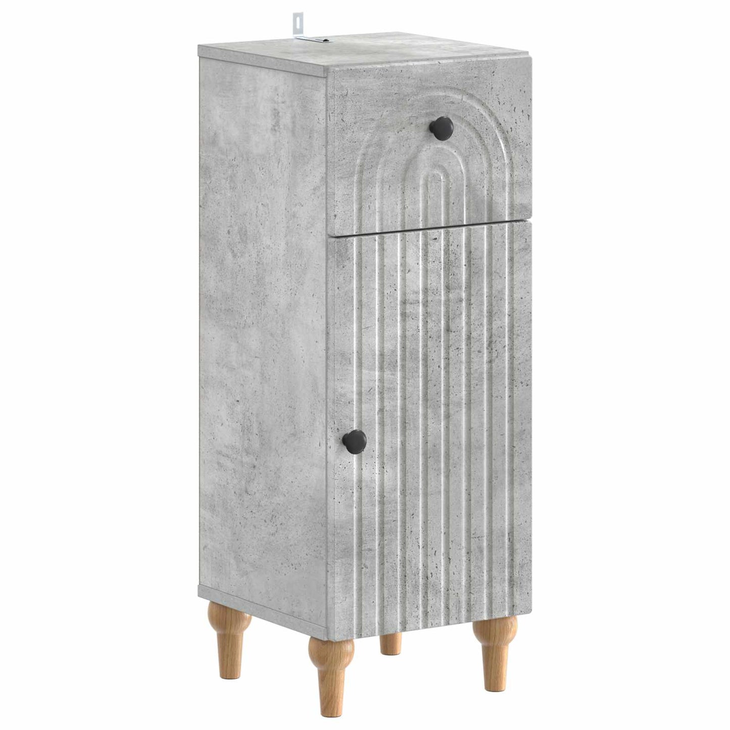 Set di Mobili da Bagno da 4 Pezzi ALKMAAR Grigio Cemento | homemem39