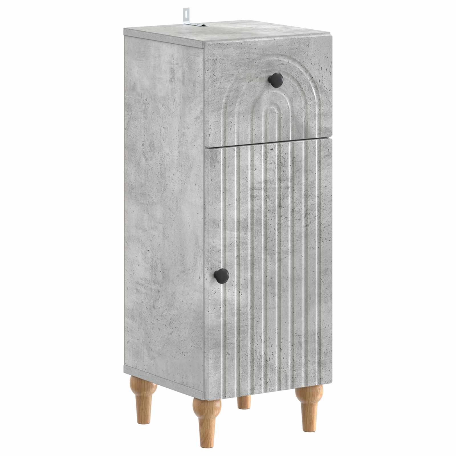 Set di Mobili da Bagno da 4 Pezzi ALKMAAR Grigio Cemento | homemem39