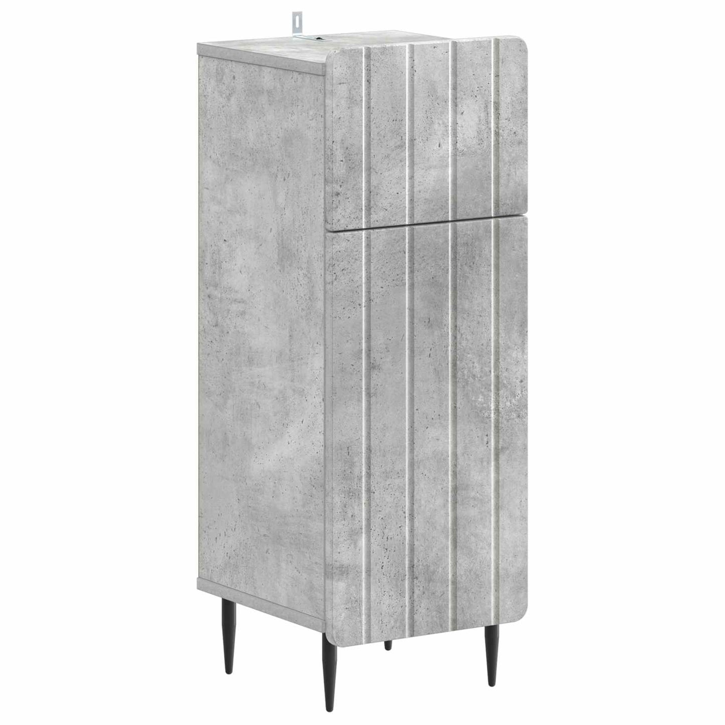 Set di Mobili da Bagno da 4 Pezzi ZWOLLE Grigio Cemento | homemem39
