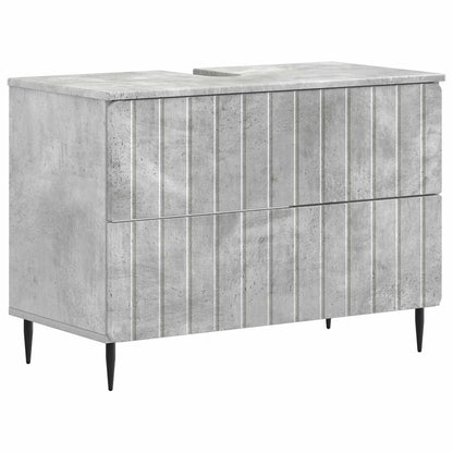 Set di Mobili da Bagno da 4 Pezzi ZWOLLE Grigio Cemento | homemem39