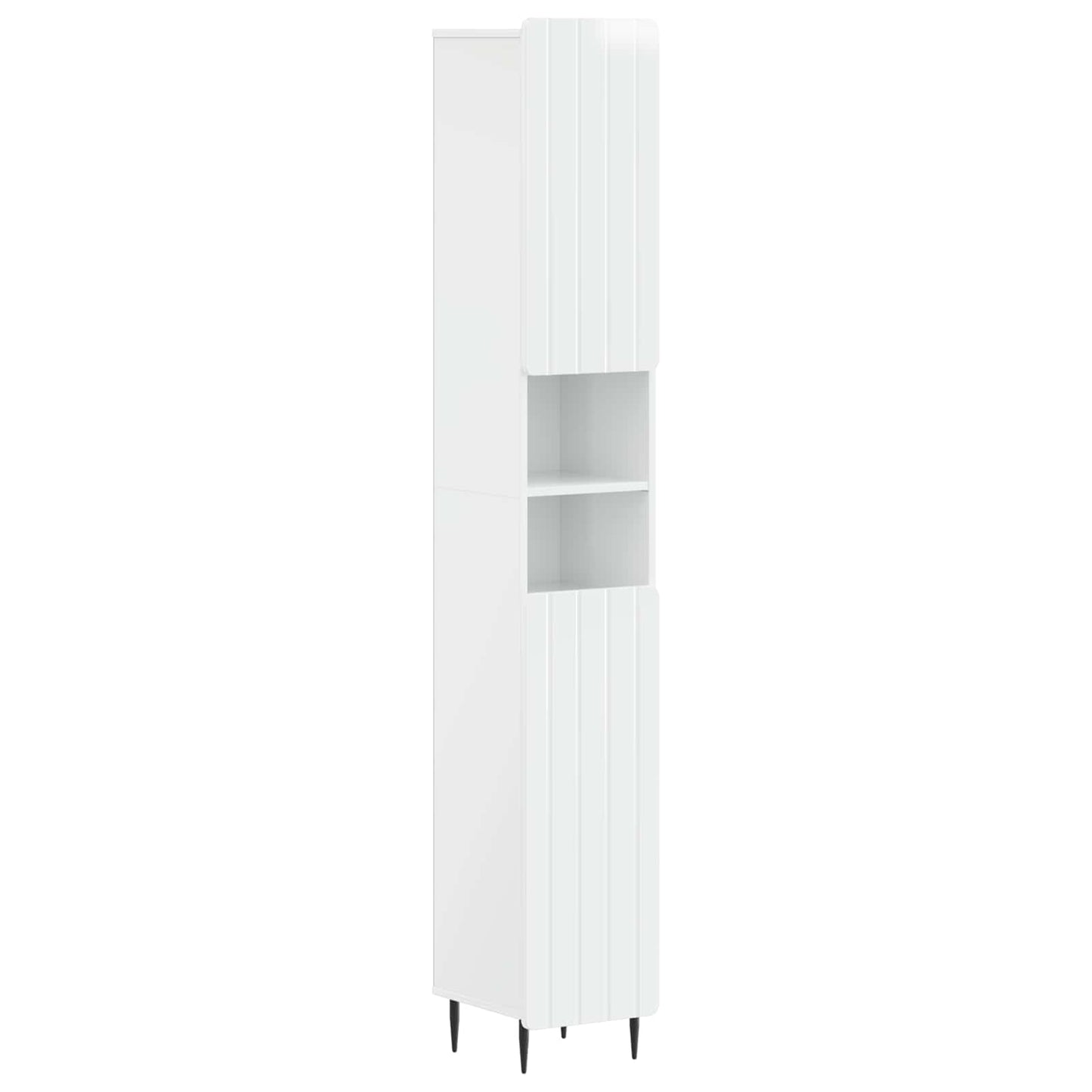 Set di Mobili da Bagno da 4 Pezzi ZWOLLE Bianco Lucido | homemem39