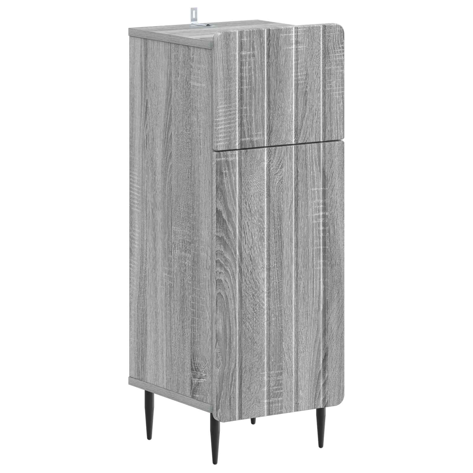 Set di Mobili da Bagno da 4 Pezzi ZWOLLE Sonoma grigio | homemem39