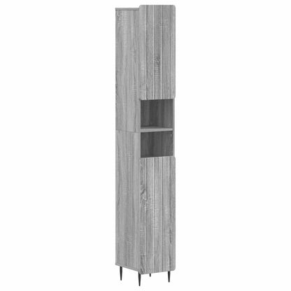 Set di Mobili da Bagno da 4 Pezzi ZWOLLE Sonoma grigio | homemem39