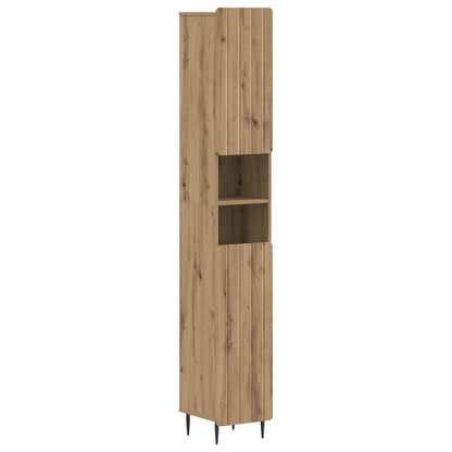 Set di Mobili da Bagno da 4 Pezzi ZWOLLE Rovere Artigianale | homemem39