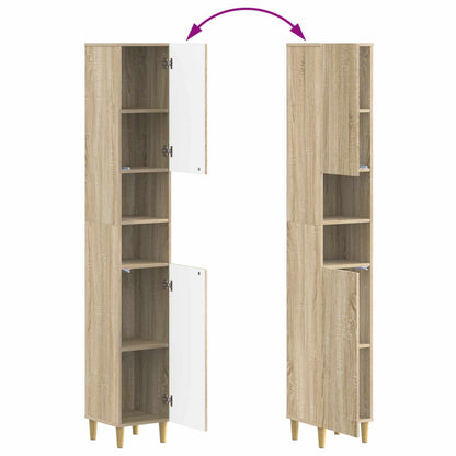 Set di Mobili da Bagno da 4 Pezzi ARNHEM Rovere Sonoma | homemem39