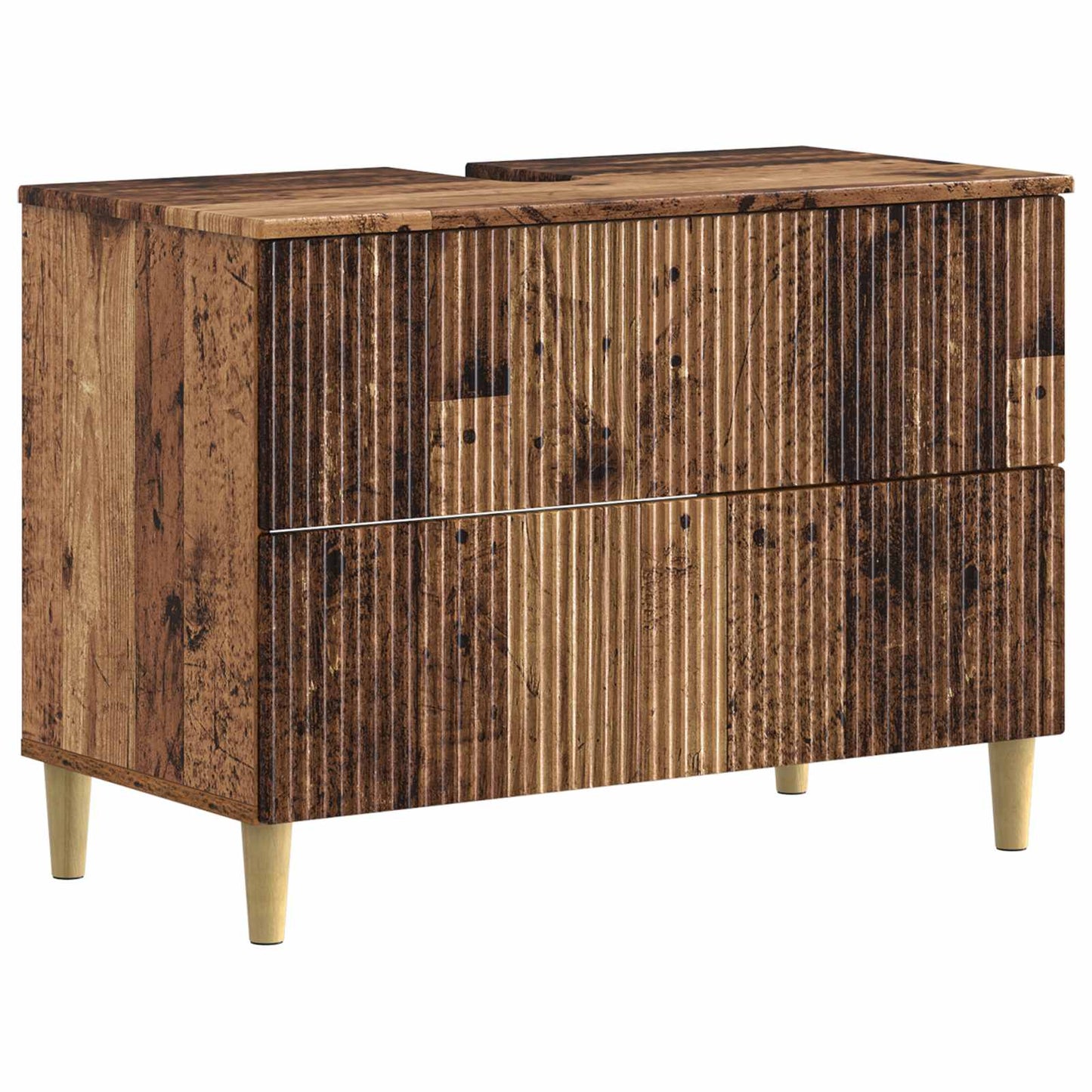 Set di Mobili da Bagno da 4 Pezzi ARNHEM Legno antico | homemem39