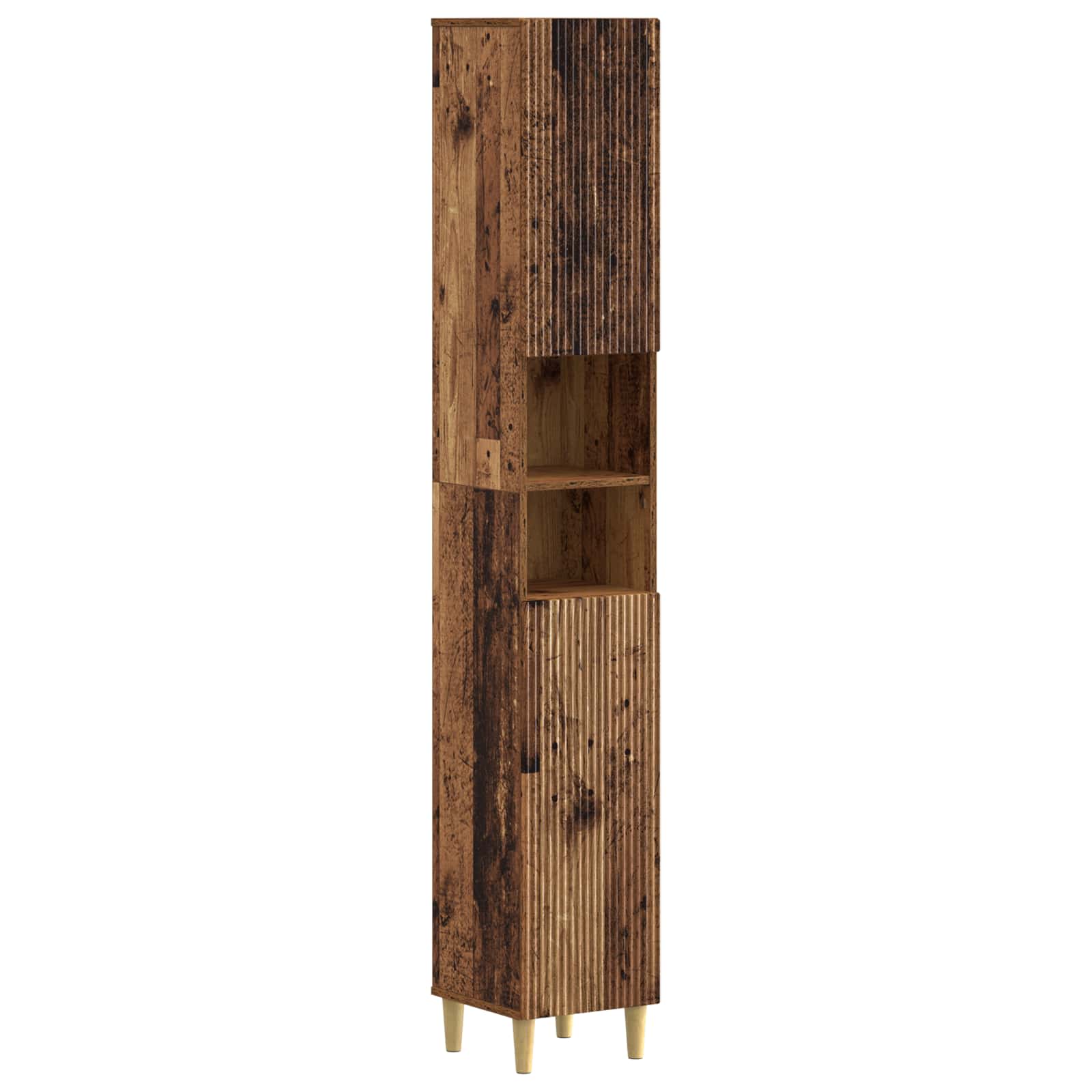 Set di Mobili da Bagno da 4 Pezzi ARNHEM Legno antico | homemem39