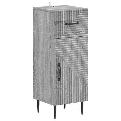 Set di Mobili da Bagno da 4 Pezzi HAARLEM Sonoma grigio | homemem39