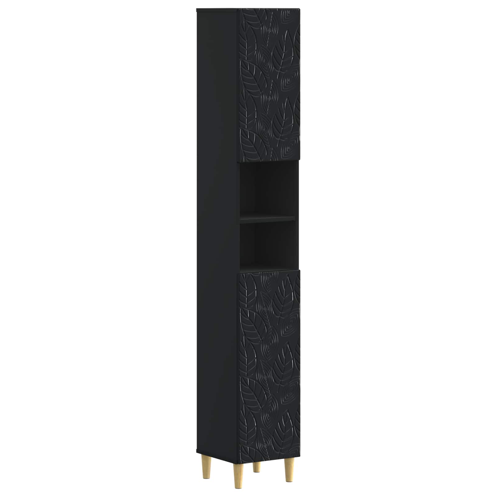 Set di Mobili da Bagno da 4 Pezzi DELFT Nero | homemem39