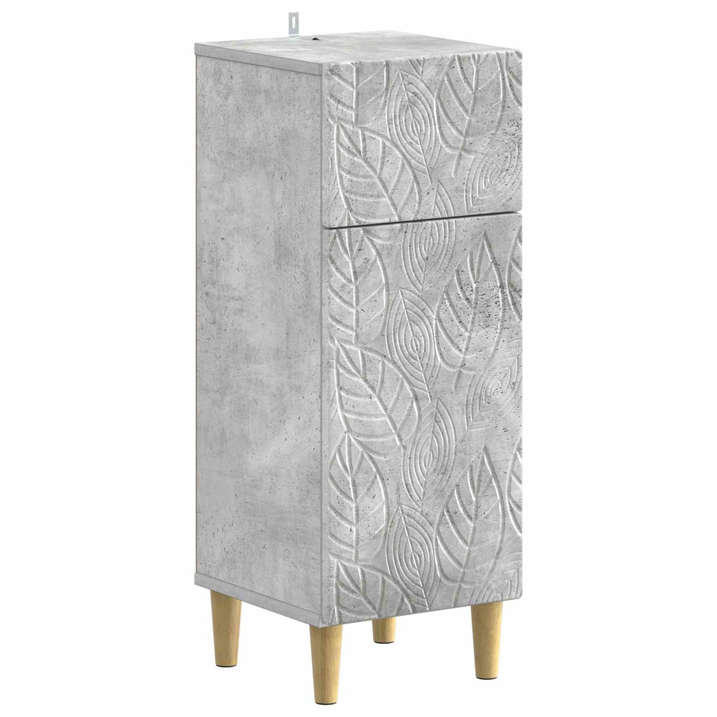 Set di Mobili da Bagno da 4 Pezzi DELFT Grigio Cemento | homemem39