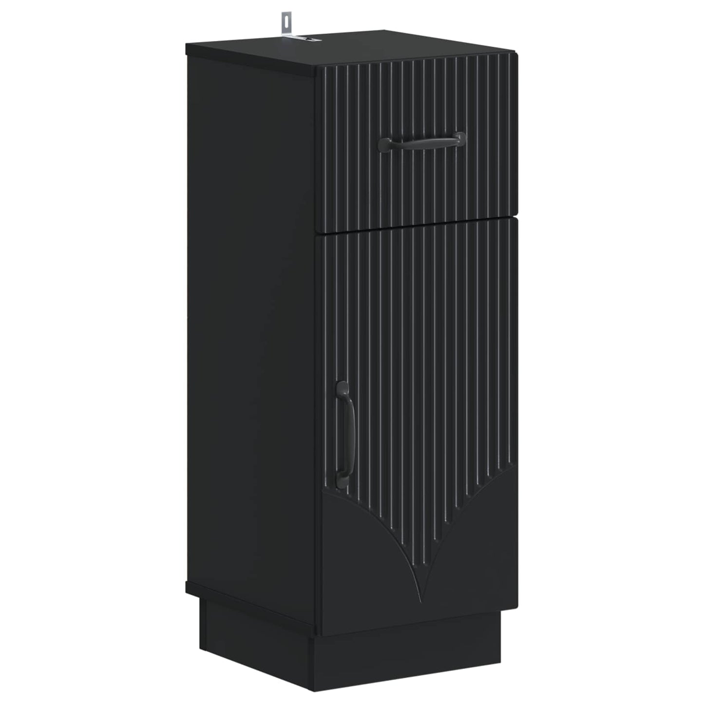 Set di Mobili da Bagno da 4 Pezzi HOORN Nero | homemem39