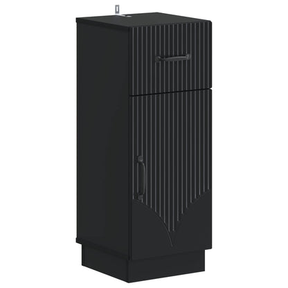 Set di Mobili da Bagno da 4 Pezzi HOORN Nero | homemem39