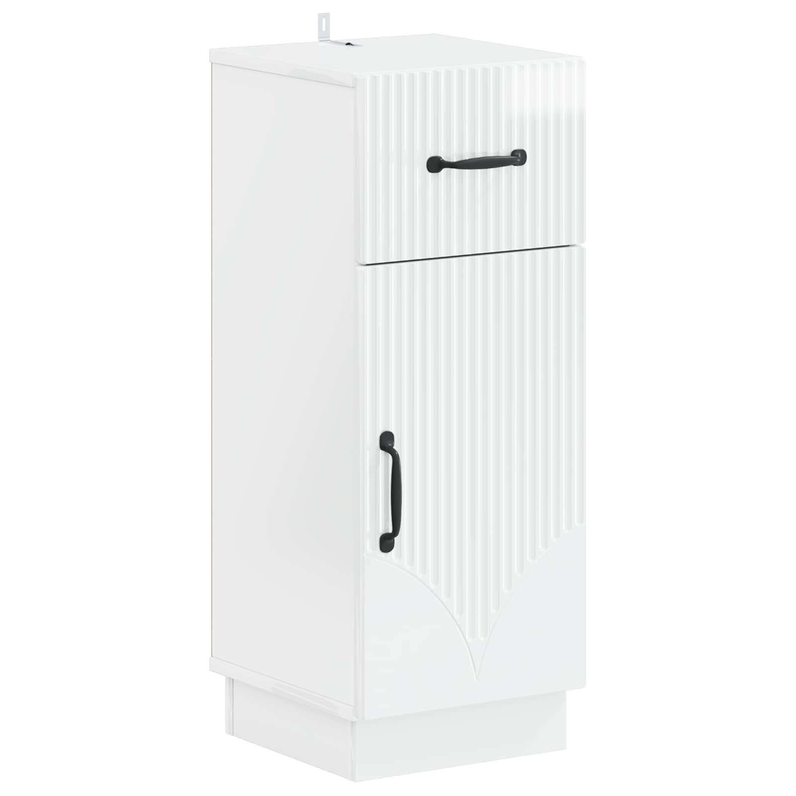 Set di Mobili da Bagno da 4 Pezzi HOORN Bianco Lucido | homemem39