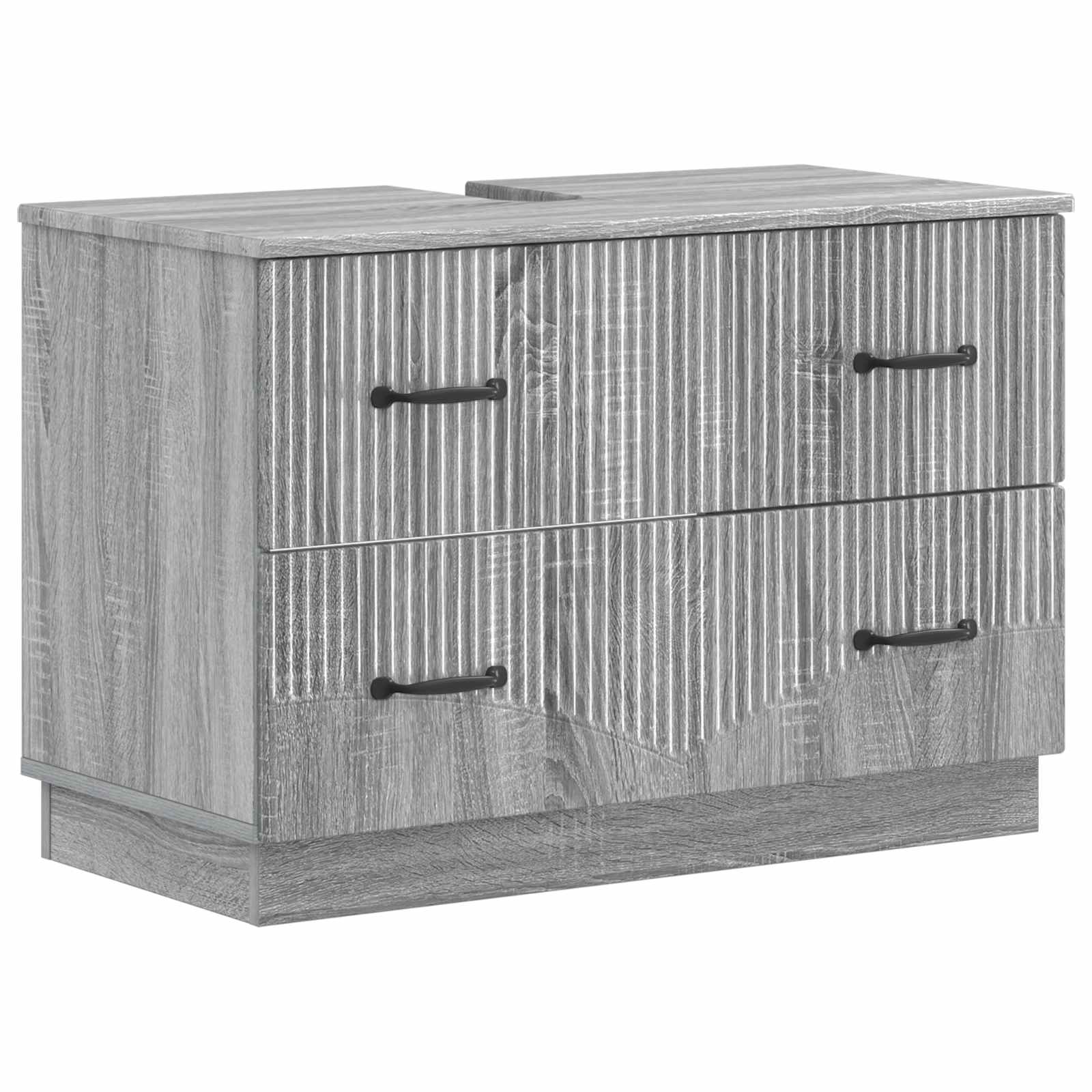 Set di Mobili da Bagno da 4 Pezzi HOORN Sonoma grigio | homemem39