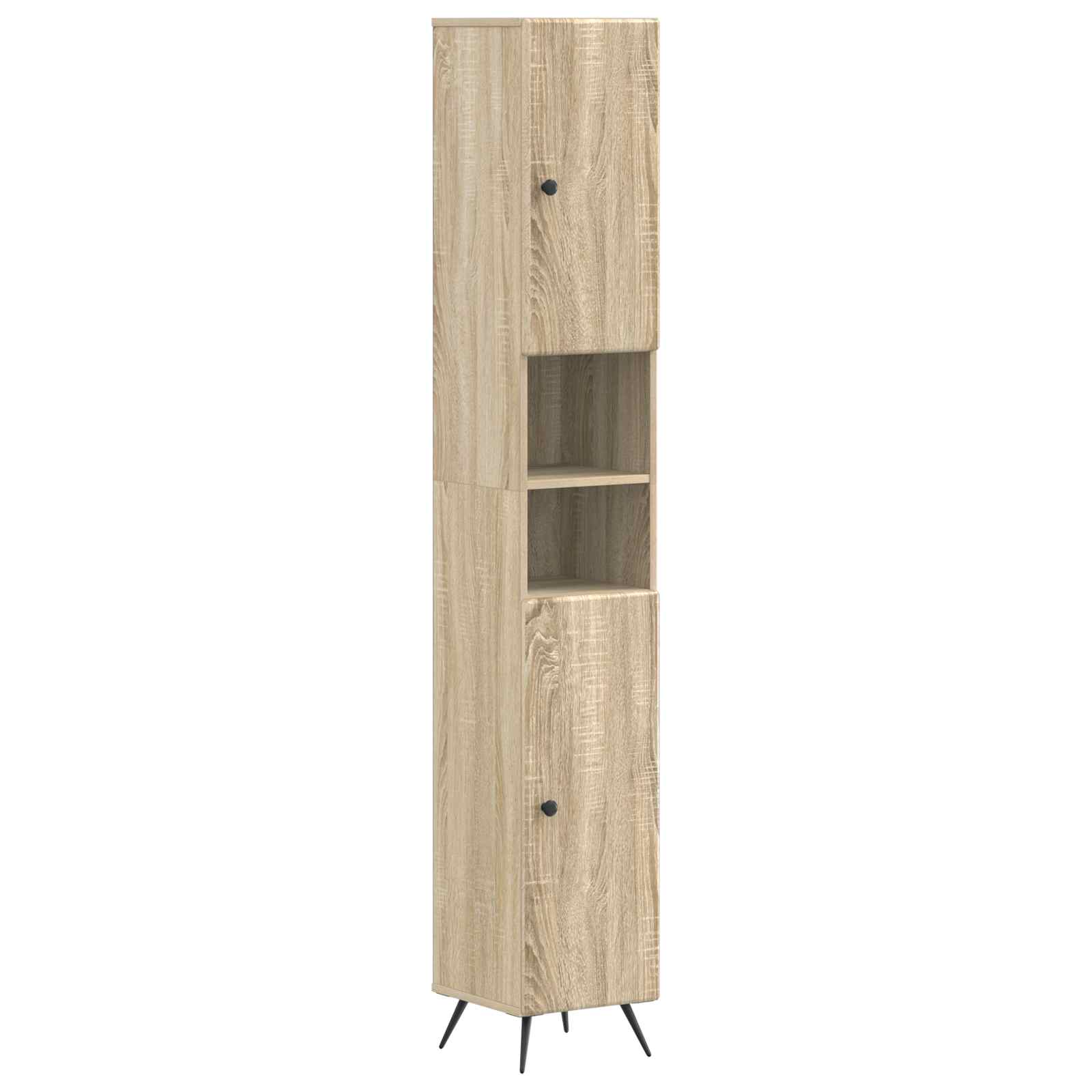 Set di Mobili da Bagno da 4 Pezzi BREDA Rovere Sonoma | homemem39