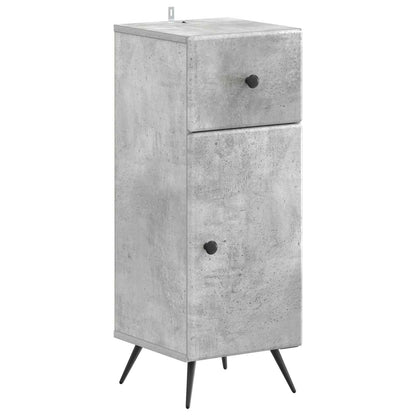 Set di Mobili da Bagno da 4 Pezzi BREDA Grigio Cemento | homemem39
