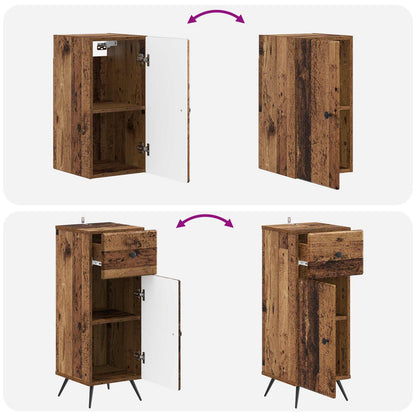 Set di Mobili da Bagno da 4 Pezzi BREDA Legno antico | homemem39