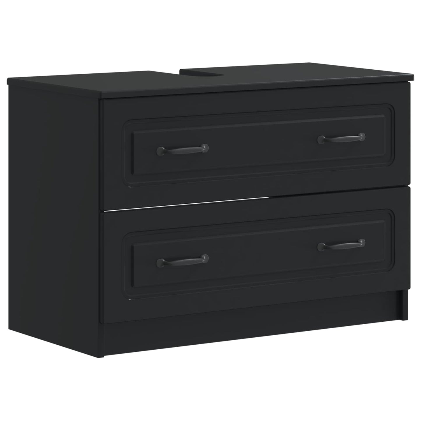 Set di Mobili da Bagno da 4 Pezzi UTRECHT Nero | homemem39