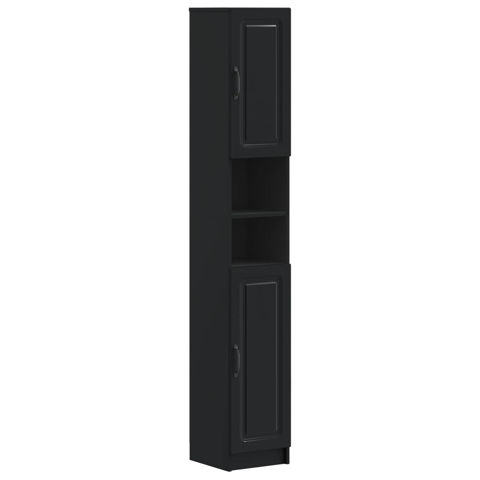 Set di Mobili da Bagno da 4 Pezzi UTRECHT Nero | homemem39