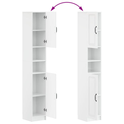 Set di Mobili da Bagno da 4 Pezzi UTRECHT Bianco Lucido | homemem39