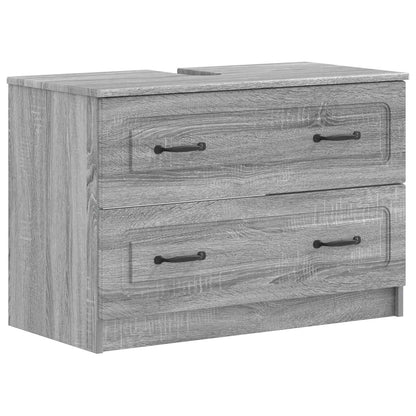 Set di Mobili da Bagno da 4 Pezzi UTRECHT Sonoma grigio | homemem39