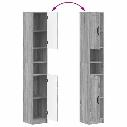 Set di Mobili da Bagno da 4 Pezzi UTRECHT Sonoma grigio | homemem39