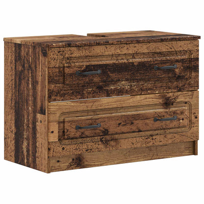 Set di Mobili da Bagno da 4 Pezzi UTRECHT Legno antico | homemem39