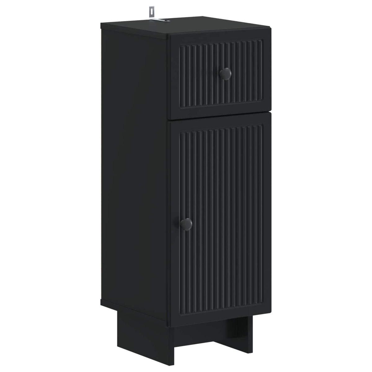 Set di armadietti da bagno in 3 pezzi EDE Nero