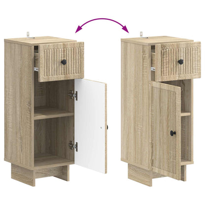 Set di Armadi da Bagno da 2 Pezzi EDE Rovere Sonoma | homemem39
