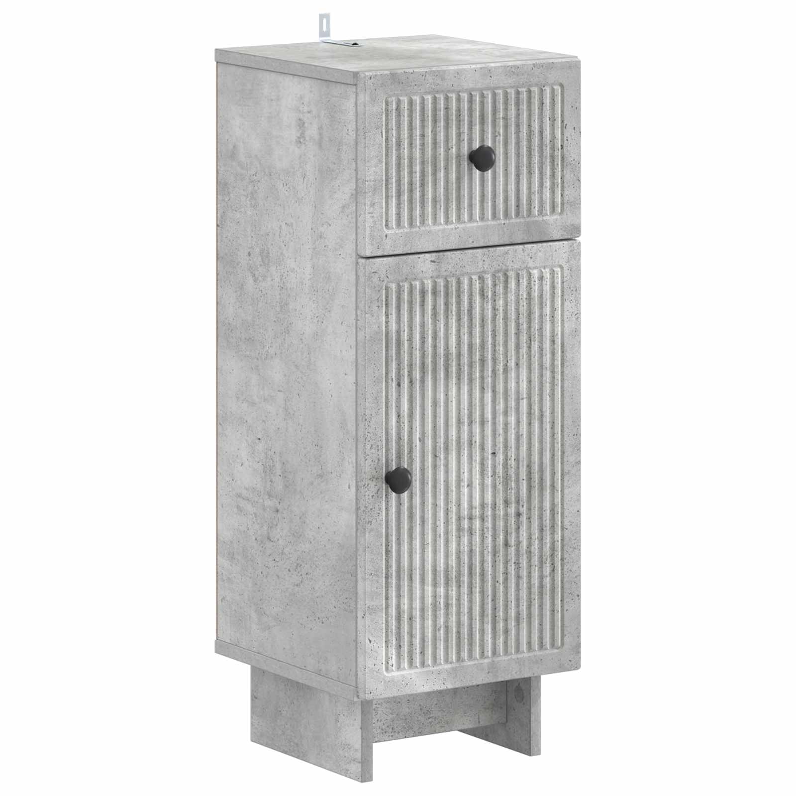 Set di Armadi da Bagno da 2 Pezzi EDE Grigio Cemento | homemem39