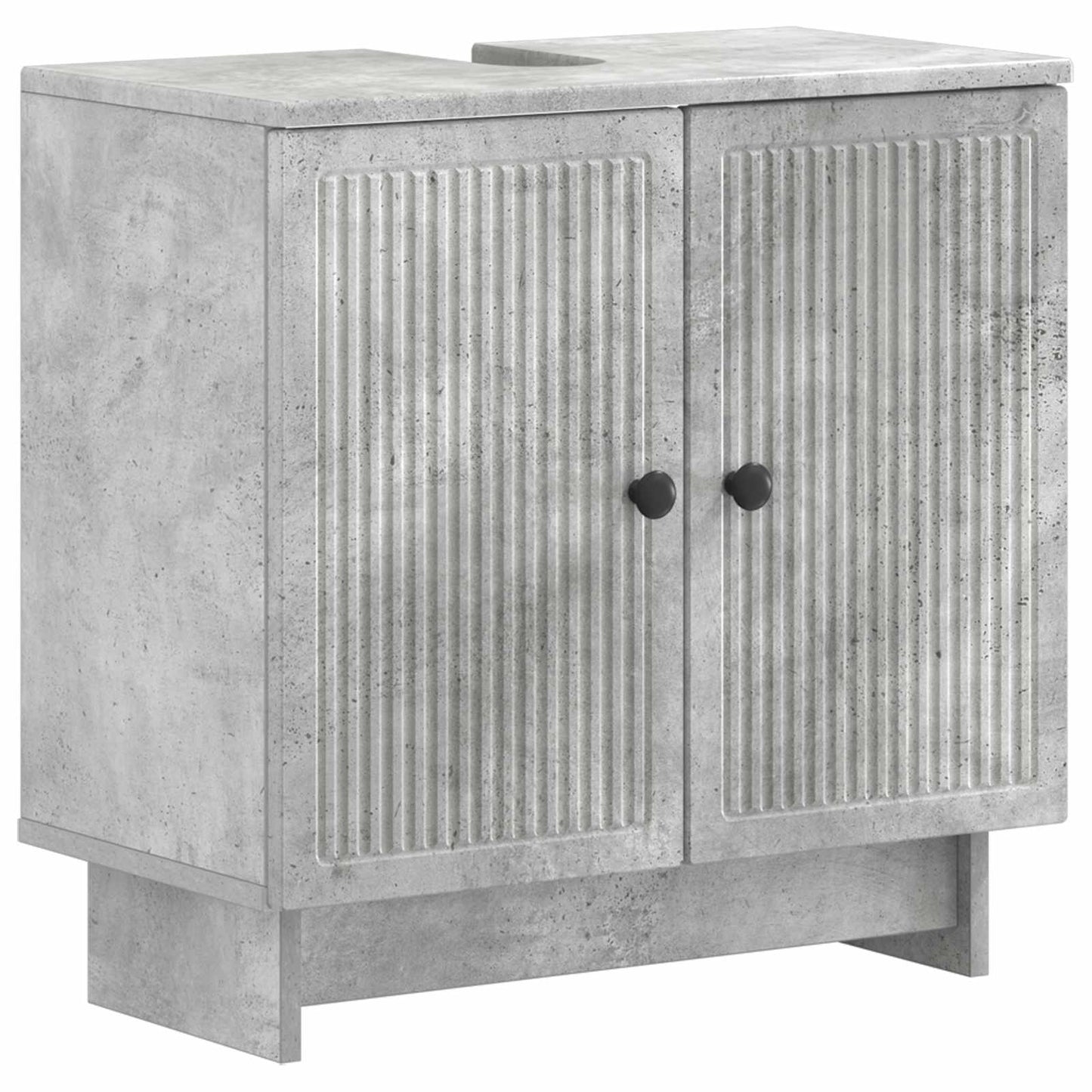Set di Armadi da Bagno da 2 Pezzi EDE Grigio Cemento | homemem39