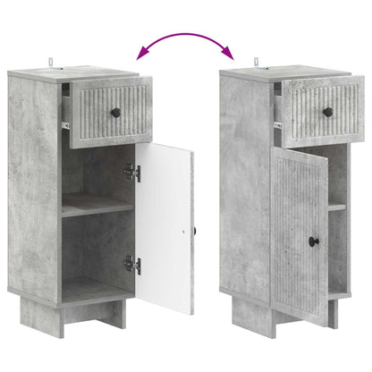 Set di armadietti da bagno in 3 pezzi EDE Grigio Cemento