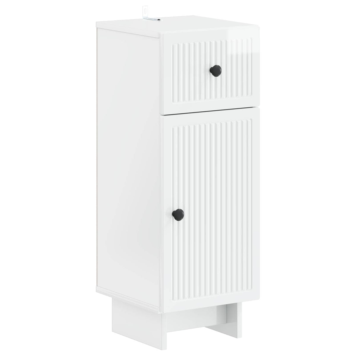Set di armadietti da bagno in 3 pezzi EDE Bianco Lucido