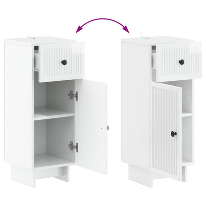 Set di armadietti da bagno in 3 pezzi EDE Bianco Lucido