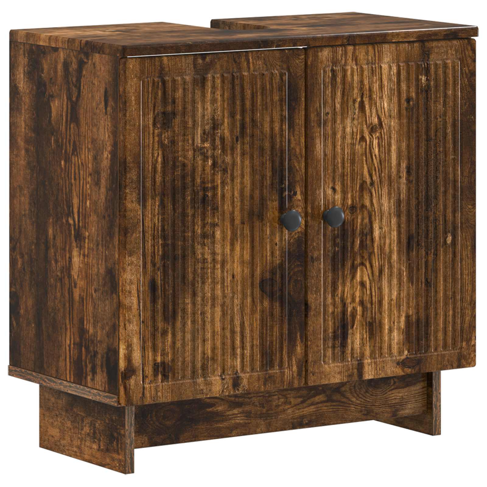 Set di Armadi da Bagno da 2 Pezzi EDE Rovere Fumo | homemem39