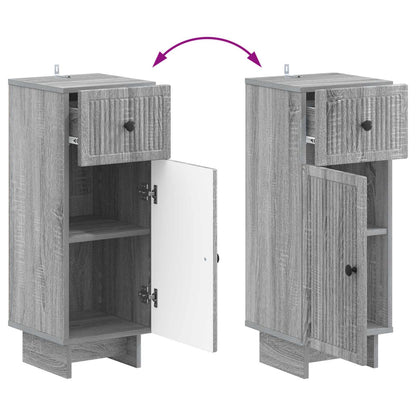 Set di Armadi da Bagno da 2 Pezzi EDE Sonoma grigio | homemem39