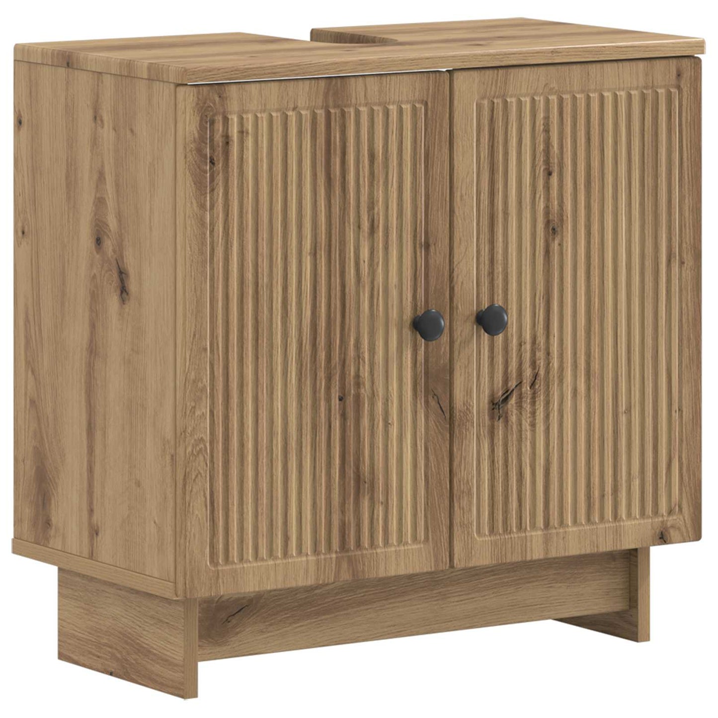Set di Armadi da Bagno da 2 Pezzi EDE Rovere Artigianale | homemem39
