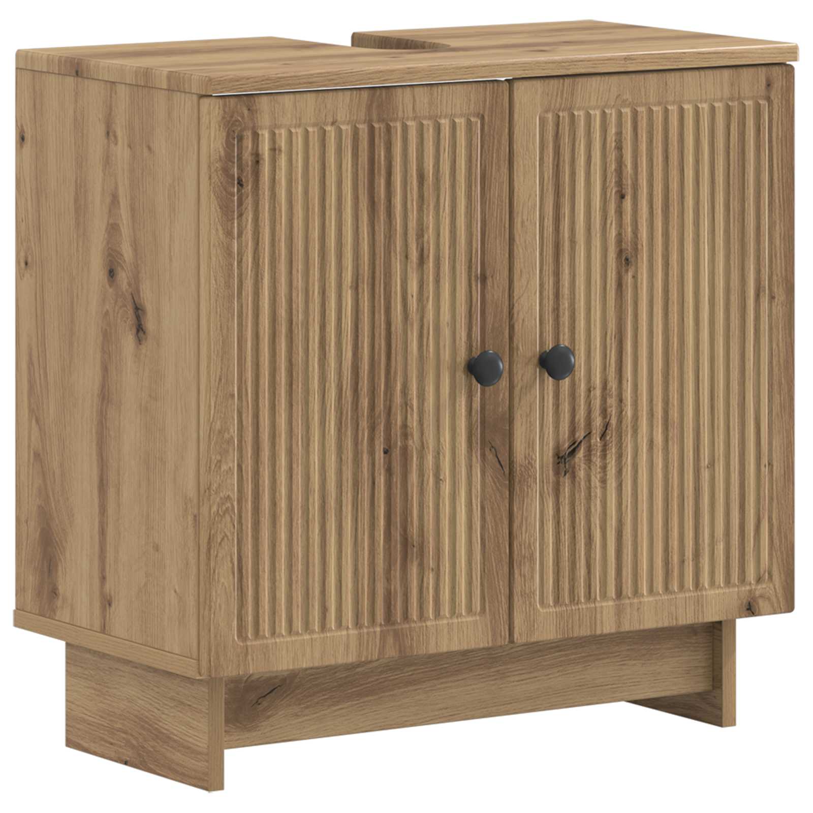 Set di Armadi da Bagno da 2 Pezzi EDE Rovere Artigianale | homemem39