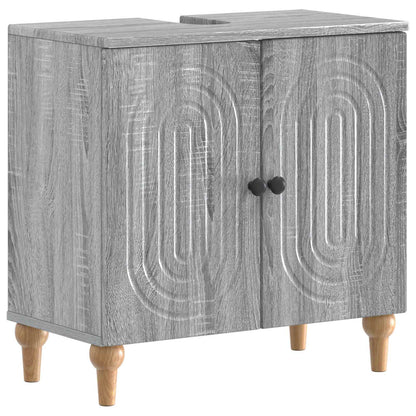 Set di Armadi da Bagno da 2 Pezzi ALKMAAR Sonoma grigio