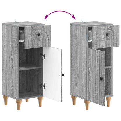 Set di armadietti da bagno in 3 pezzi ALKMAAR Sonoma grigio
