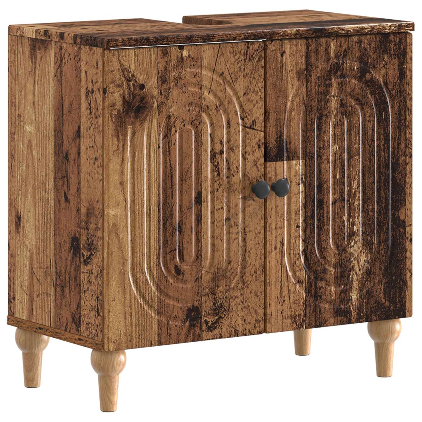 Set di Armadi da Bagno da 2 Pezzi ALKMAAR Legno antico