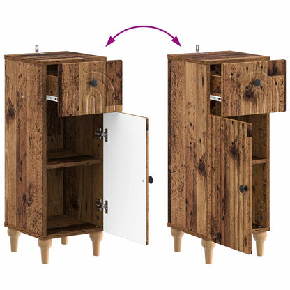 Set di armadietti da bagno in 3 pezzi ALKMAAR Legno antico