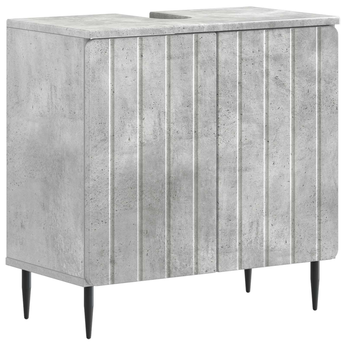 Set di armadietti da bagno in 3 pezzi ZWOLLE Grigio Cemento