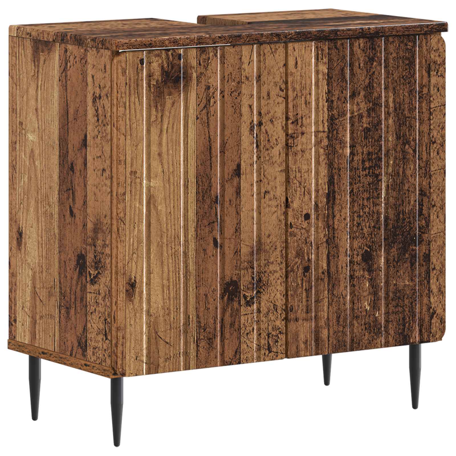 Set di Armadi da Bagno da 2 Pezzi ZWOLLE Legno antico | homemem39