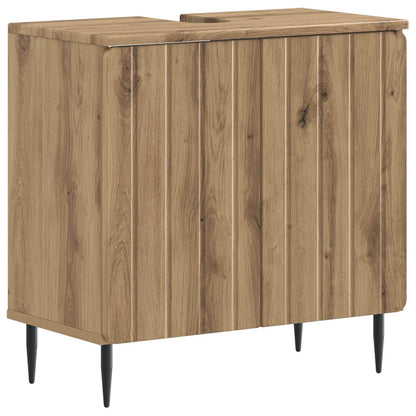 Set di Armadi da Bagno da 2 Pezzi ZWOLLE Rovere Artigianale | homemem39
