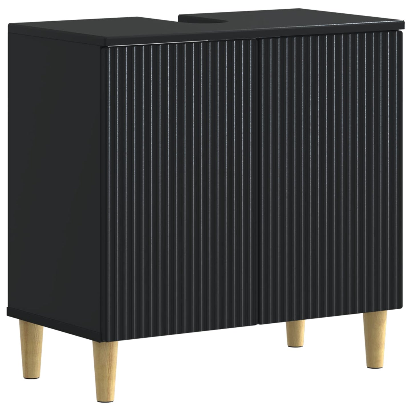 Set di Armadi da Bagno da 2 Pezzi ARNHEM Nero | homemem39