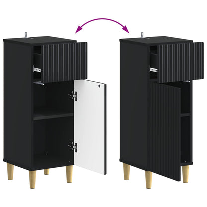 Set di armadietti da bagno in 3 pezzi ARNHEM Nero
