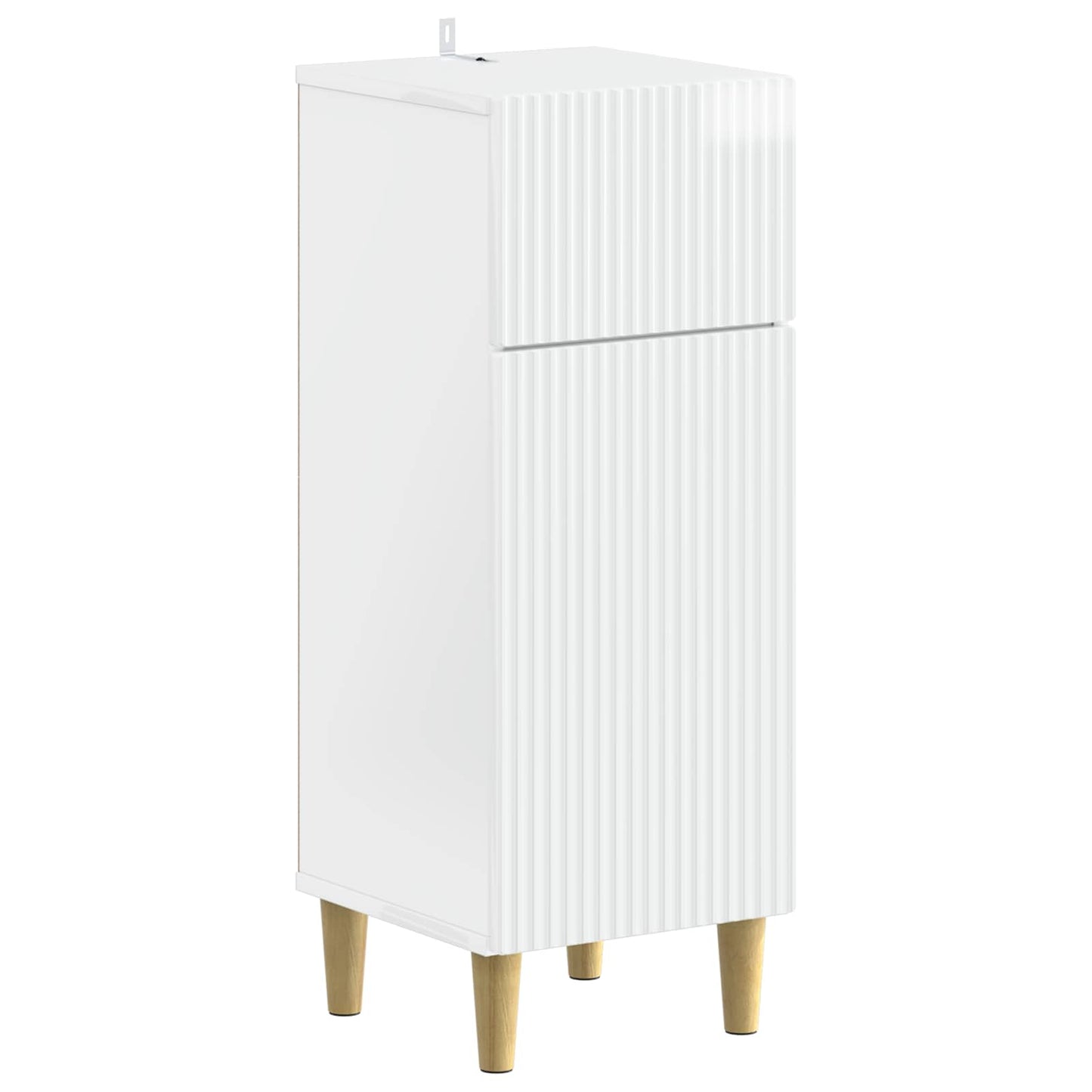 Set di Armadi da Bagno da 2 Pezzi ARNHEM Bianco Lucido | homemem39