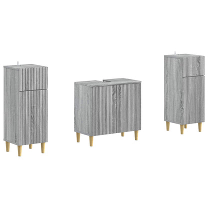 Set di Armadi da Bagno da 2 Pezzi ARNHEM Sonoma grigio | homemem39