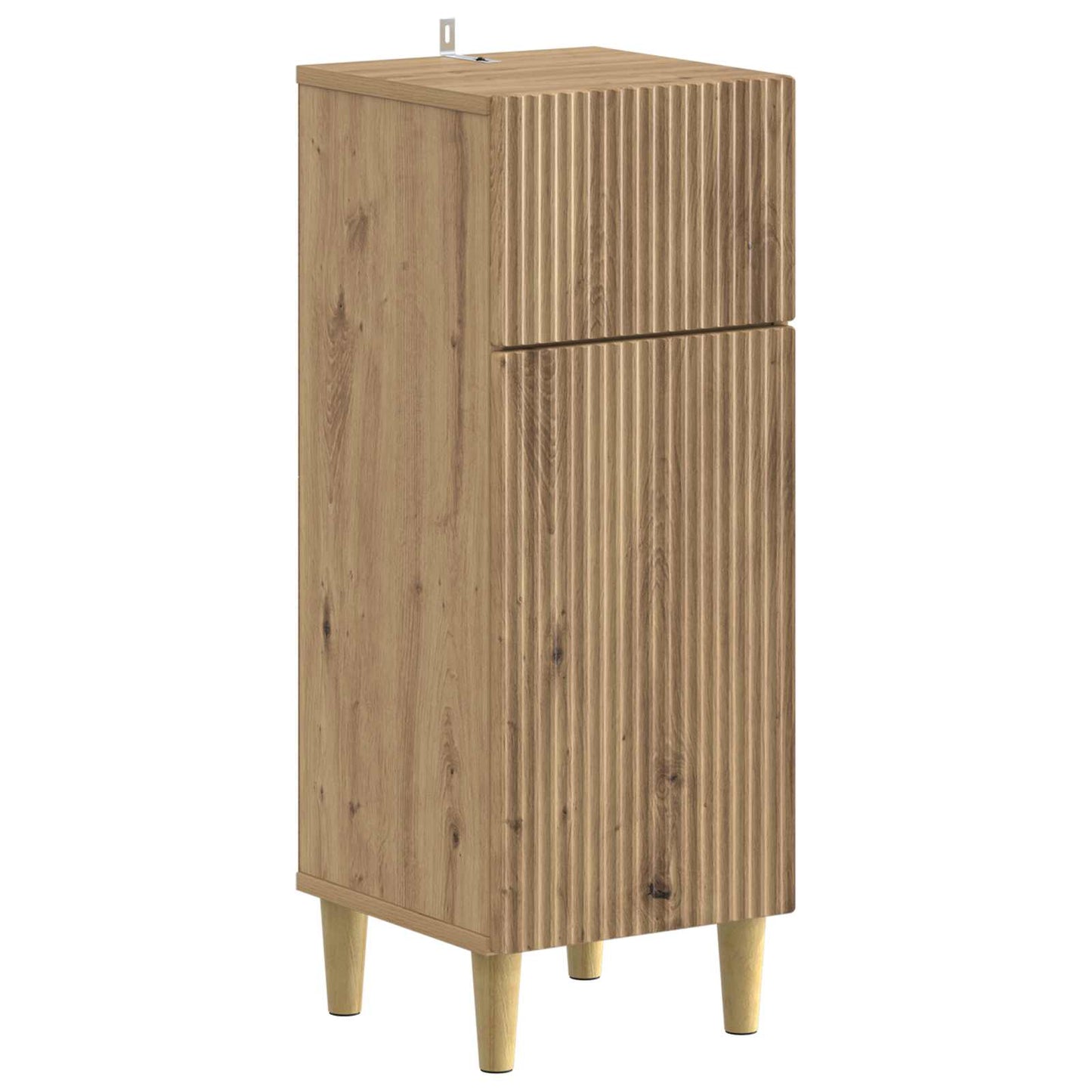 Set di Armadi da Bagno da 2 Pezzi ARNHEM Rovere Artigianale | homemem39